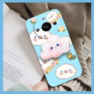 Liquid silicone shell ins Phone Case For OPPO Realme11 phone case Skin-friendly feel protective case The New Rotatable stand