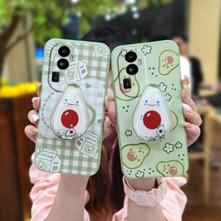 quicksand Skin-friendly feel Phone Case For OPPO Reno10 Anti-fall Simplicity ins Cartoon Rotatable stand The New cute