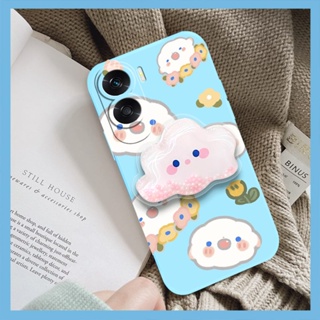 protective case Liquid silicone shell Phone Case For Honor X50i phone case Cartoon Glitter Rotatable stand cute Anti-fall