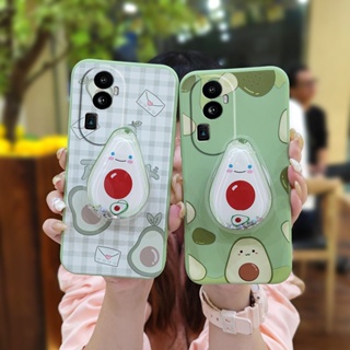 ins Simplicity Phone Case For OPPO Reno10 Pro Plus protective case quicksand Anti-fall Rotatable stand The New cute Cartoon