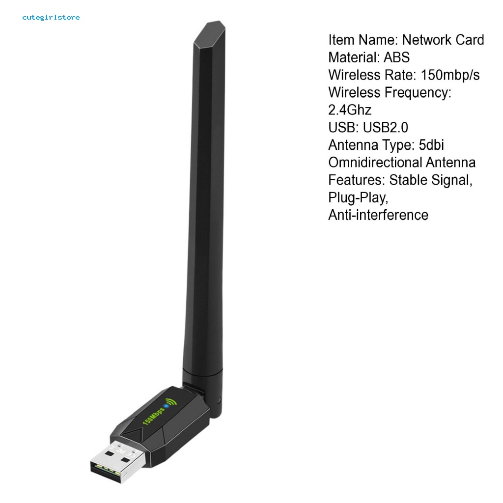 cute-อะแดปเตอร์การ์ดเครือข่ายไร้สาย-usb-wi-fi-ความเร็วสูง-150mbps-สําหรับแล็ปท็อป-และเดสก์ท็อป