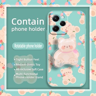 Rotatable stand protective case Phone Case For Redmi Note12 Pro Speed/Poco X5 Pro 5G The New Glitter Cartoon