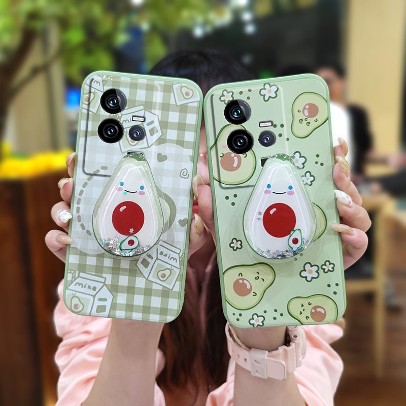 liquid-silicone-shell-rotatable-stand-phone-case-for-vivo-iqoo11-cute-protective-case-phone-case-skin-feel-silicone