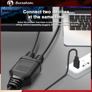 Bur_ อะแดปเตอร์แยกสายเคเบิลเครือข่ายอีเธอร์เน็ต Rj45 พลังงาน Usb พร้อมอะแดปเตอร์เชื่อมต่อเครือข่าย Rj45