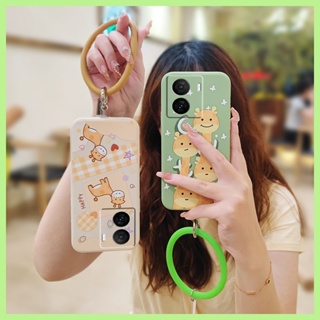 bracelet   Camera all inclusive Phone Case For VIVO IQOO Z7 Anti-fall soft shell Solid color protective case Back Cover