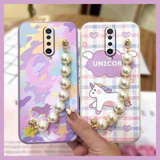 protective case Skin feel silicone Phone Case For Redmi K30/Poco X2/K30i soft shell Lens package Nordic style Bear bracelet