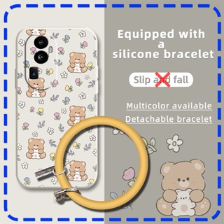 cute Cartoon Phone Case For OPPO Reno10 ring bracelet   Anti-fall wristband Lens bump protection protective case Lens package