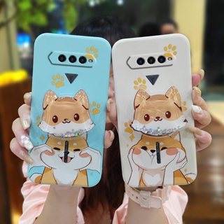 Skin feel silicone The New Phone Case For Xiaomi Black Shark4 phone case Rotatable stand Skin-friendly feel Cartoon