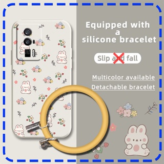 protective case Simplicity Phone Case For Redmi K60 soft shell Cartoon bracelet   Anti-fall Skin-friendly feel