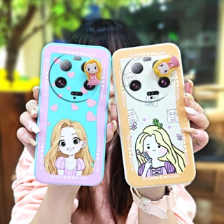 Cartoon cute Phone Case For Xiaomi 13 Ultra ins Simplicity Rotating bracket Three-dimensional doll protective case