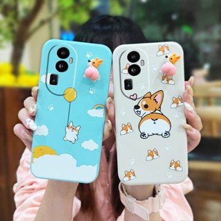 Rotating bracket cute Phone Case For OPPO Reno10 Pro Anti-fall Cartoon soft shell Simplicity ins Skin-friendly feel phone case