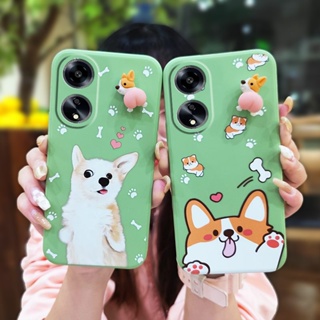 Corgi PP Anti-fall Phone Case For OPPO A1 5G/A98 5G/F23 5G protective case Three-dimensional doll Simplicity phone case