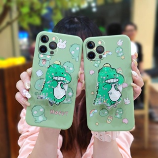 cute Skin feel silicone Phone Case For iphone 12 Pro Max Simplicity Glitter Cartoon quicksand ins The New Skin-friendly feel