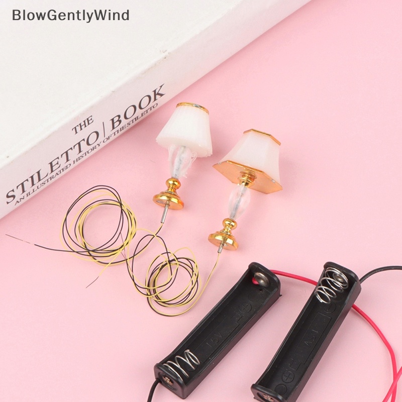 blowgentlywind-โคมไฟตั้งโต๊ะ-ขนาดเล็ก-พร้อมกล่อง-สําหรับตกแต่งบ้านตุ๊กตา