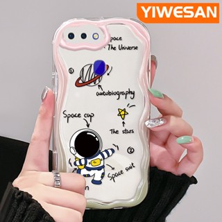 เคสโทรศัพท์มือถือแบบนิ่ม ใส กันกระแทก ลายนักบินอวกาศ สีมาการอง หลากสี สําหรับ OPPO R17 R15 Pro