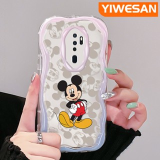 เคสโทรศัพท์มือถือแบบนิ่ม ใส กันกระแทก ลายการ์ตูนมิกกี้เมาส์น่ารัก สีสันสดใส สําหรับ OPPO A5 2020 A9 2020