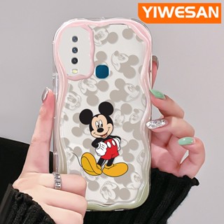 เคสโทรศัพท์มือถือแบบนิ่ม ใส กันกระแทก ลายการ์ตูนมิกกี้เมาส์น่ารัก สีสันสดใส สําหรับ VIVO Y12 Y15 Y17 Y12i Y3 Y3s 2020