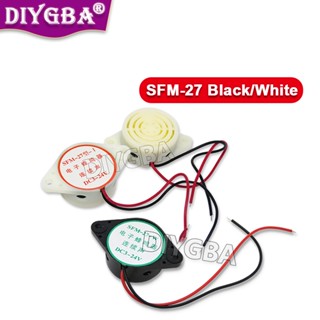 สัญญาณเตือนภัยอิเล็กทรอนิกส์ SFM-27 3-24V 12V สีขาว ดํา สําหรับ Arduino 2 ชิ้น