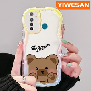 เคสโทรศัพท์มือถือ ซิลิโคนนิ่ม ใส กันกระแทก ลายการ์ตูนหมีน่ารัก สําหรับ Realme 5 5i 5s 5 Pro 6i Narzo 20A Q