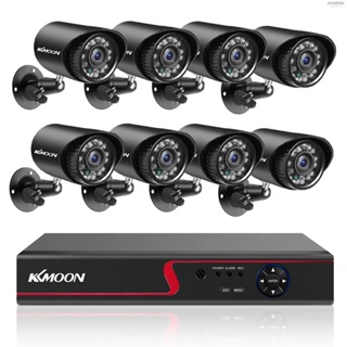 Kkmoon เครื่องบันทึกวิดีโอ DVR และชุดกล้องรักษาความปลอดภัย 8 ระบบบันทึกความปลอดภัย 16CH 1080P ความคมชัดสูง AHD ONVIF IP Analog TVI CVI DVR CCTV กล้องบันทึกวิดีโอดิจิทัล DVR