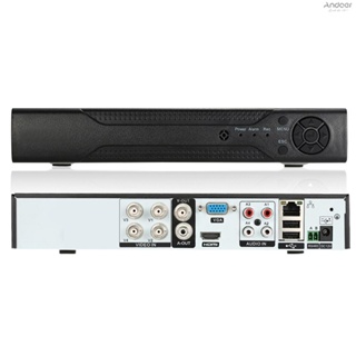 กล้องบันทึกวิดีโอดิจิทัล 4CH 1080P Hybrid NVR AHD TVI CVI DVR 5-in-1 P2P ปลั๊กแอนด์เพลย์ APP ตรวจจับการเคลื่อนไหว PTZ ระบบรักษาความปลอดภัย