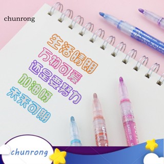 Chunrong ปากกามาร์กเกอร์เมทัลลิก แบบแห้งเร็ว 8 ชิ้น