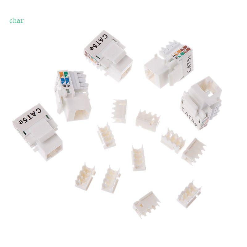 char-ซ็อกเก็ตเชื่อมต่ออีเธอร์เน็ต-ตัวเมีย-rj45-cat6-cat5e-pcb-mount-rj45-พอร์ตเดียว-5-ชิ้น