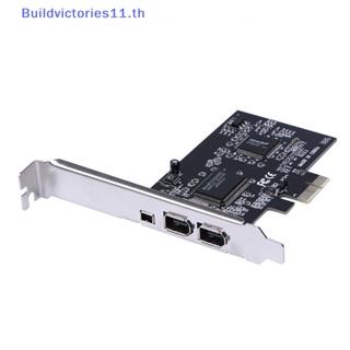 Buildvictories11 การ์ดควบคุม PCIe Firewire 4 พอร์ต สําหรับ Windows 10 IEEE 1394