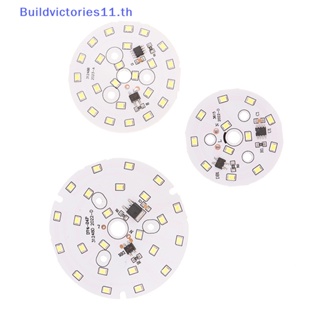 Buildvictories11 ลูกปัดโคมไฟ LED SMD ทรงกลม 3W 5W 7W 9W 12W 15W AC 220V-240V สีขาวอบอุ่น สําหรับหลอดไฟ ชิป LED TH