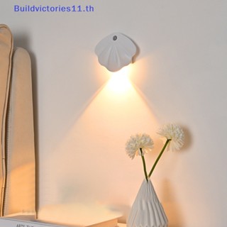 Buildvictories11 โคมไฟติดผนัง เซนเซอร์จับการเคลื่อนไหว Type C USB LED สําหรับห้องครัว ห้องนอน ห้องนั่งเล่น TH