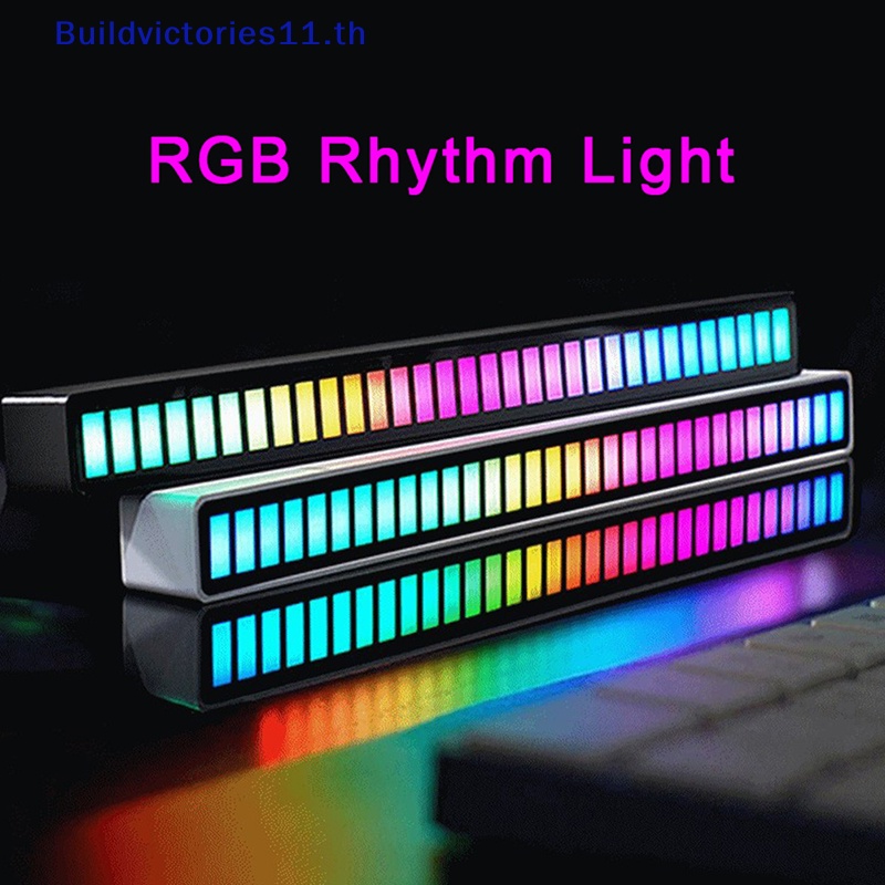 buildvictories11-โคมไฟ-rgb-รูปจังหวะดนตรี-สีสันสดใส-สําหรับตกแต่งคอมพิวเตอร์ตั้งโต๊ะ