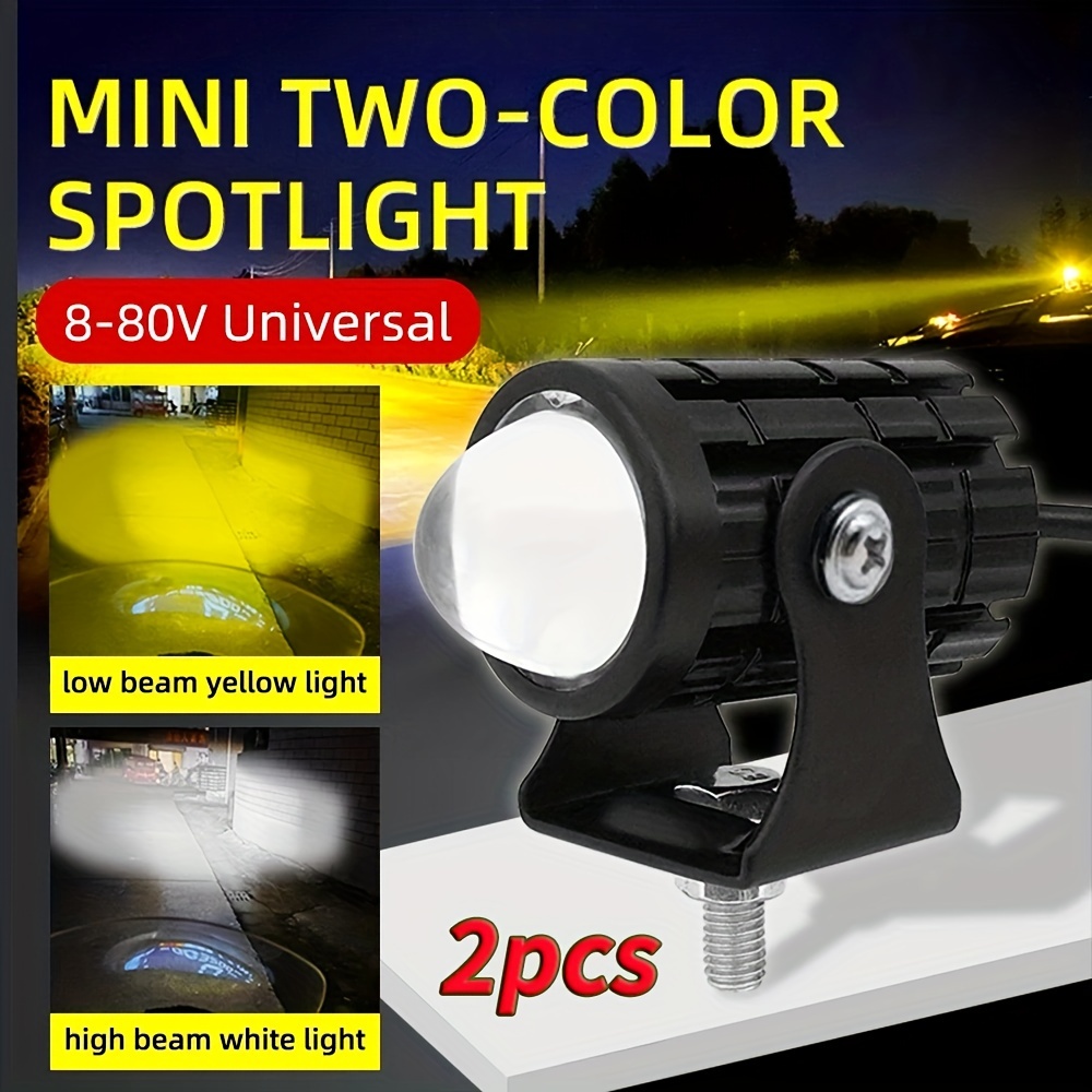 2pcs-car-motorcycle-spotlight-headlamp-led-two-color-high-and-low-beam-integrated-waterproof-super-bright-12-80v