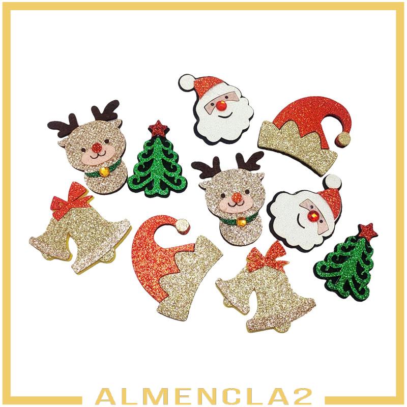 almencla2-แผ่นแพทช์-รูปซานตาคลอส-กวางเอลก์-สําหรับตกแต่งต้นคริสต์มาส-10-ชิ้น