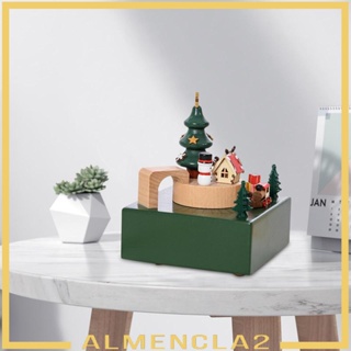 [Almencla2] กล่องดนตรี ธีมคริสต์มาส ม้าหมุน เมโลดี้ สําหรับตกแต่งบ้าน เทศกาล