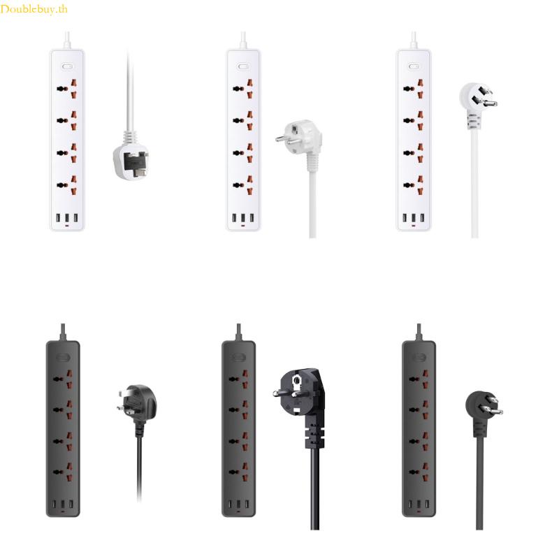 ลดราคาสูง-doublebuy-รางปลั๊กไฟ-ac-outlets-3x-พอร์ต-usb-7-in-1-4-ชิ้น