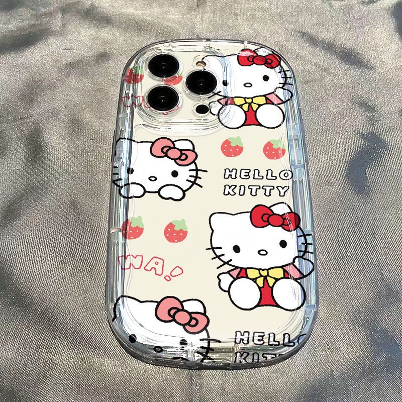 เคสโทรศัพท์มือถือแบบนิ่ม-ใส-กันกระแทก-ลายแมว-kt-น่ารัก-สําหรับ-iphone-14-13promax-12-11-7-8p-xs-xr-j6fj