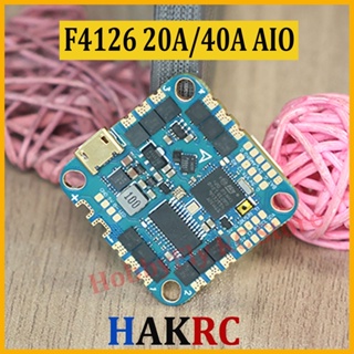 Hakrc F4126 F411 AIO เซนเซอร์ควบคุมการบิน ICM42688 BLHELI_S 20A/40A ESC บารอมิเตอร์ในตัว OSD 2-6S สําหรับโดรนบังคับ FPV