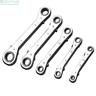 【Big Discounts】Professional Quality Ratchet Wrench Set 5pcs Double 12point Ideal for Mechanics#BBHOOD