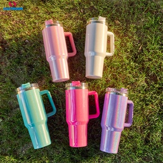 40oz Straw Ice Cup With Lid Iced Tumbler Water Cup With Straws Double-walled Ice Cold Drink Travel Stainless Steel Handy Cup Coffee Cup Portable Take-away Cup Insulation Cup Office cynthia