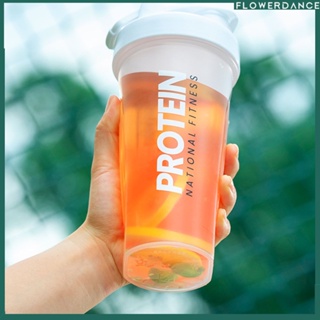 Nutrition Shaker Bottle Shaker Bottles Whey Protein Powder Mixing Bottle Fitness Shaker Mug Outdoor Portable Drink Cup Fitness Sports Water Cup Kettle flower