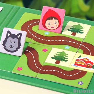 [ เกมคิด Montessori Little Red Riding Hood Boards Game สําหรับเด็กผู้ชาย เด็กวัยหัดเดิน