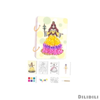 [ Dress up Princess Doll สติกเกอร์ สมุดวาดภาพระบายสีน้ํา สําหรับเด็กผู้หญิง เหมาะกับการพกพาเดินทาง ของขวัญวันเกิด