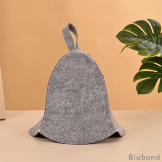 [Biubond] หมวกซาวน่า ผ้าสักหลาด ขนาด 14x10 นิ้ว แบบพกพา สําหรับอาบน้ํา นึ่ง