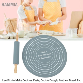 HAMMIA Rolling Pin Pastry Baking Mat ซิลิโคนขนาดใหญ่ Kneading Pad Tool สำหรับห้องครัว