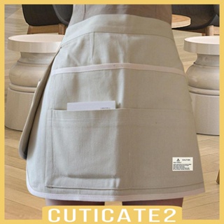 [Cuticate2] กระเป๋าผ้ากันเปื้อน แบบครึ่งความยาว หลายช่อง ทนทาน สําหรับงานไม้