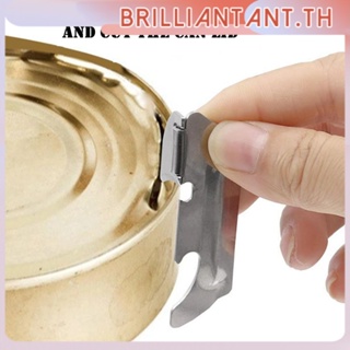 สแตนเลสสตีลขัดเงาพร้อม Utili-key Stainless Steel Multi-function Can Opener Opener Folding Mini Opener Tool bri