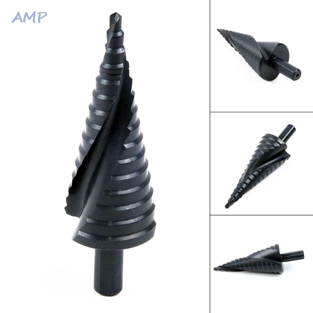 new-8-spiral-step-drill-black-high-hardness-hss-spiral-triangle-round-handle