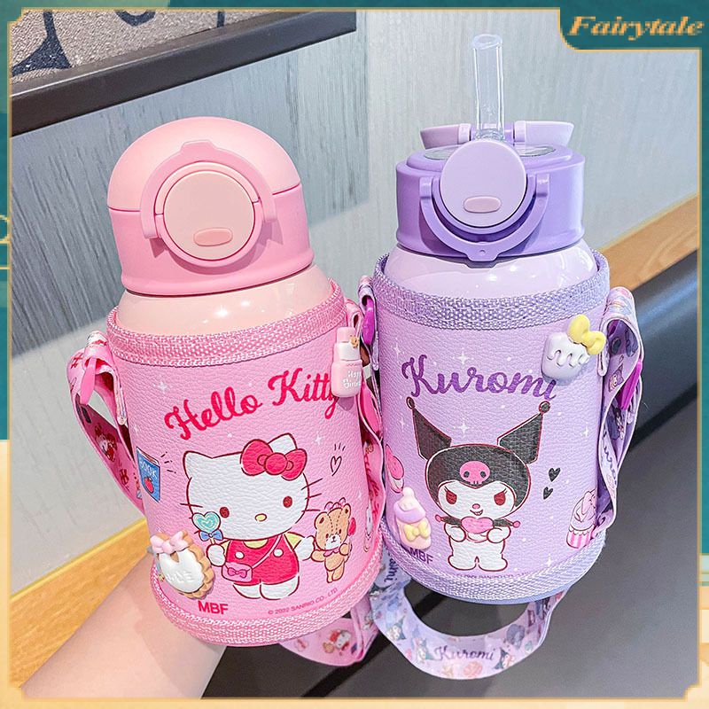 500ml-sanrio-thermos-cup-large-capacity-straw-cup-hellokittys-cinnamoroll-double-cover-water-cup-straw-kettle-girl-gift