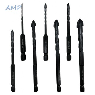 ⚡NEW 8⚡Glass Drill Bit Black Strong Toughness Wear Resistance 1 Set Drill Bit Set