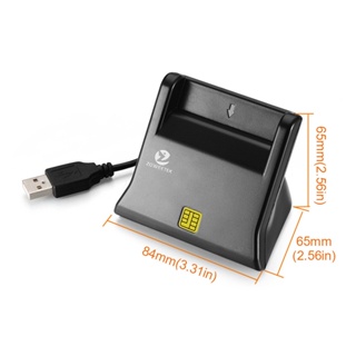 เครื่องอ่านสมาร์ทการ์ด USB 2.0 ไฟแสดงสถานะ LED มัลติฟังก์ชั่น ความเข้ากันได้สากล Common Access Ultra Speed ​​Fit สำหรับ